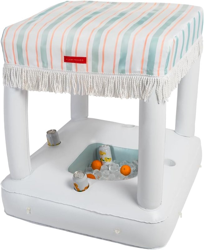 Flamingueo colchoneta tumbona piscina hinchable posavasos integrado PVC