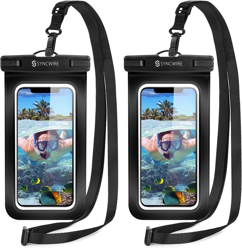 Syncwire funda impermeable móvil IPX8 pack 2 unidades playa piscina universal