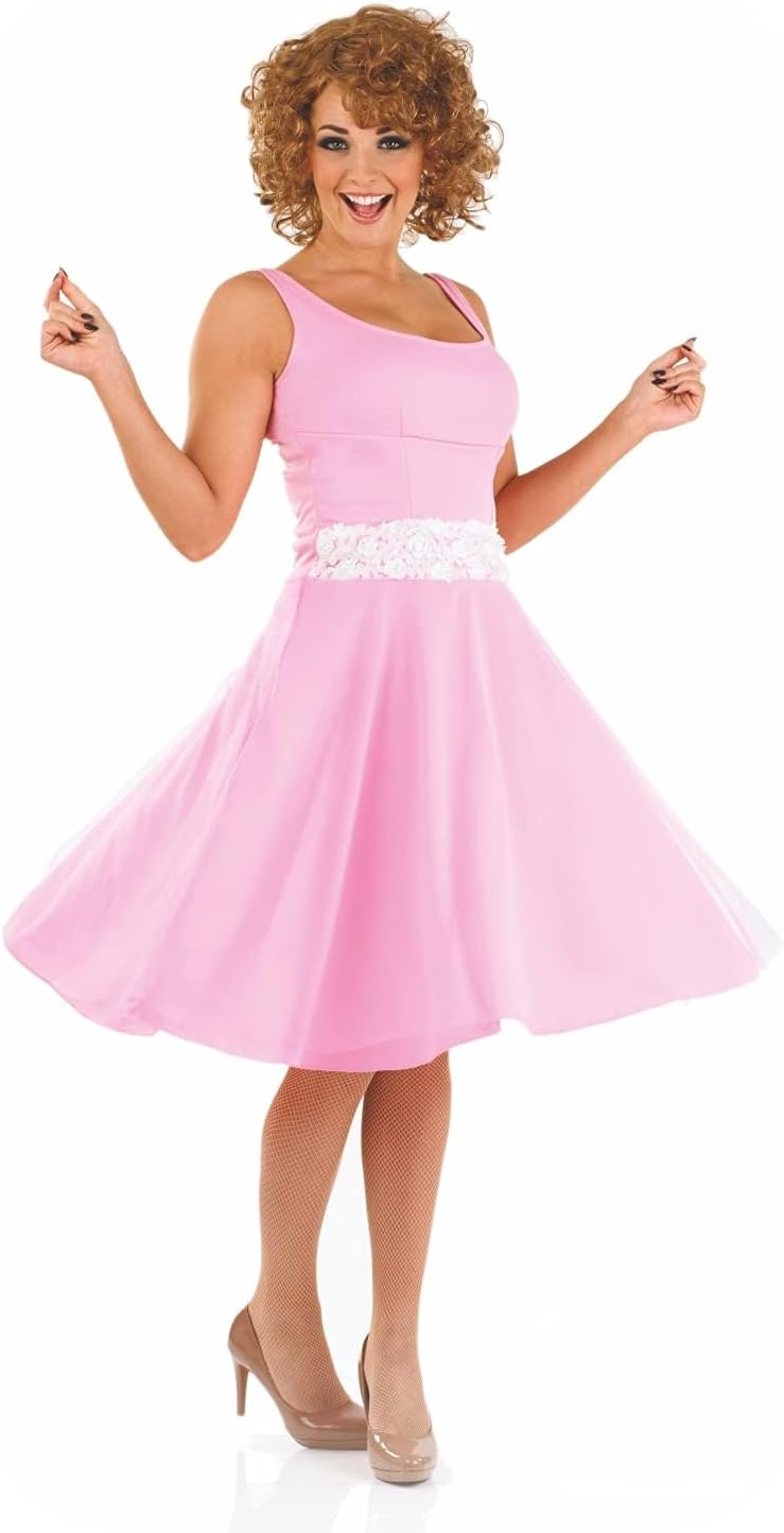 Disfraz bailarina años 80 Flashdance mujer vestido rosa Fun Shack