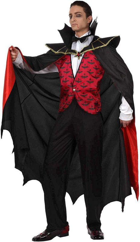 Disfraz vampiro hombre adulto Atosa capa larga conde Drácula Halloween